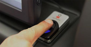 Smart electronic key management system with user fingerprint Recognition
